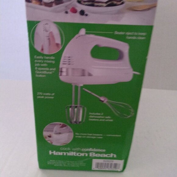 Hamilton Beach 6-Speed Hand Mixer 62629 in White - Picture 3 of 5